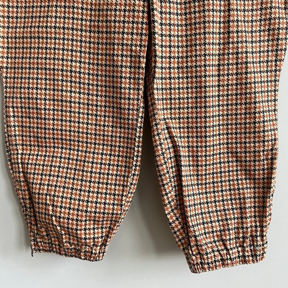 Torrid CMF Flex Jogger Twill Houndstooth Orange Zipper Ankle 28 NWT - Picture 3 of 9